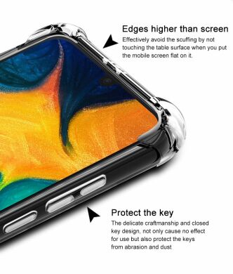 Защитный чехол IMAK Airbag MAX Case для Samsung Galaxy A30 (A305) / A20 (A205) - Matte Black