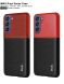 Защитный чехол IMAK Leather Series для Samsung Galaxy S21 FE (G990) - Black / Red. Фото 8 из 15