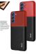Защитный чехол IMAK Leather Series для Samsung Galaxy S21 FE (G990) - Black / Red. Фото 11 из 15