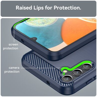 Защитный чехол UniCase Carbon для Samsung Galaxy A14 (A145) - Blue