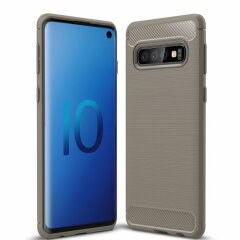 Защитный чехол UniCase Carbon для Samsung Galaxy S10 - Grey