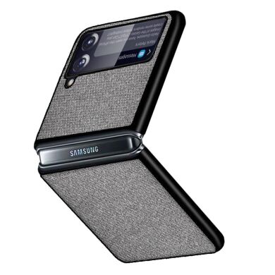 Защитный чехол UniCase Cloth Texture (FF) для Samsung Galaxy Flip 3 - Grey