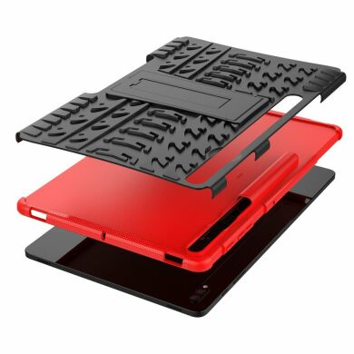 Защитный чехол UniCase Combo для Samsung Galaxy Tab S7 FE / S7 Plus / S8 Plus (T730/736/800/806/970/975) - Red