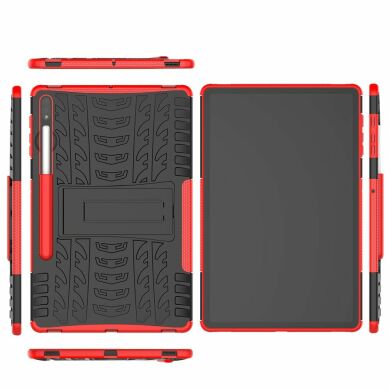 Защитный чехол UniCase Combo для Samsung Galaxy Tab S7 FE / S7 Plus / S8 Plus (T730/736/800/806/970/975) - Red