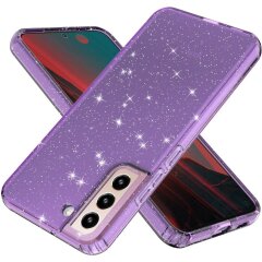 Захисний чохол UniCase Glitter Series для Samsung Galaxy S22 - Transparent Purple