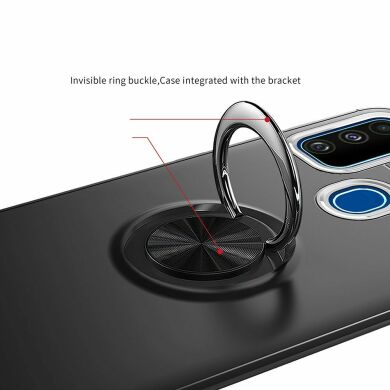 Защитный чехол UniCase Magnetic Ring для Samsung Galaxy M30s (M307) / Galaxy M21 (M215) - Black / Rose Gold