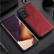 Защитный чехол X-LEVEL Leather Back Cover для Samsung Galaxy S21 (G991) - Red. Фото 1 из 9