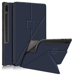 Чохол Deexe Origami Case для Samsung Galaxy Tab S8 Ultra (T900/T906) - Dark Blue