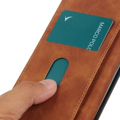 Чехол-книжка KHAZNEH Retro Wallet для Samsung Galaxy A15 (A155) - Brown