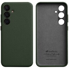 Кожаный чехол MELKCO Classic Case для Samsung Galaxy S24 Plus (S926) - Green