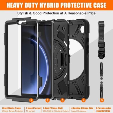 Защитный чехол Deexe Shockproof Case для Samsung Galaxy Tab A9 (X110/115) - Black