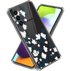 Силіконовий (TPU) чохол Deexe Pretty Glossy для Samsung Galaxy A25 (A256) - Magnolias