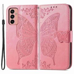 Чохол UniCase Butterfly Pattern для Samsung Galaxy M13 (M135) - Pink