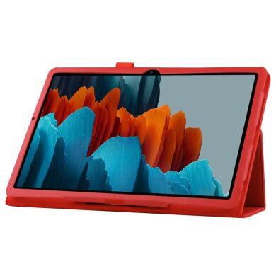 Чехол Deexe Folder Style для Samsung Galaxy Tab S7 (T870/875) / S8 (T700/706) - Red