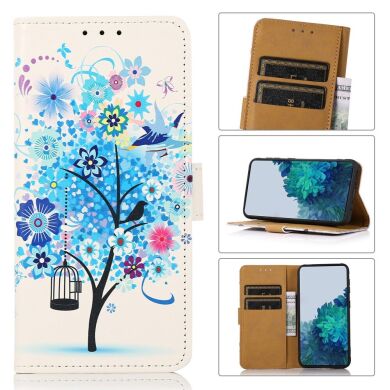 Чехол Deexe Life Style Wallet для Samsung Galaxy A03 (A035) - Blue Tree