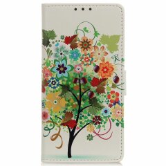 Чехол Deexe Life Style Wallet для Samsung Galaxy A21s (A217) - Flowers Tree with Fruits