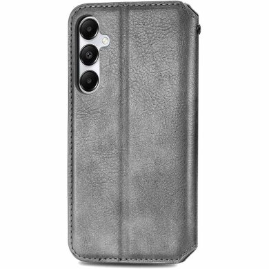 Чехол Deexe Rhombus Wallet для Samsung Galaxy A55 (A556) - Grey