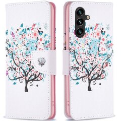 Чехол-книжка Deexe Color Wallet для Samsung Galaxy A55 (A556) - Flower Tree