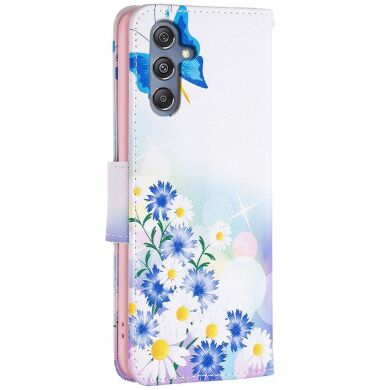 Чехол-книжка Deexe Color Wallet для Samsung Galaxy M34 (M346) - Butterfly and Flowers