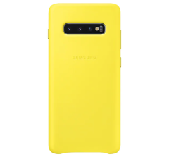 Чехол Leather Cover для Samsung Galaxy S10 Plus (G975) EF-VG975LYEGRU - Yellow