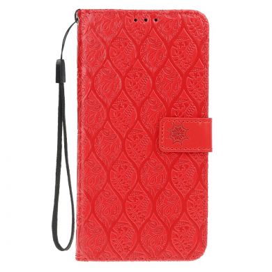 Чехол UniCase Leaf Wallet для Samsung Galaxy A7 2018 (A750) - Red