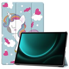 Чехол Deexe Life Style для Samsung Galaxy Tab S9 FE Plus (X610/616) - Horse