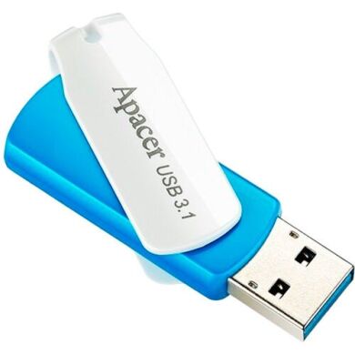 Флеш-накопичувач Apacer AH357 64GB USB 3.1 (AP64GAH357U-1) - Blue / White