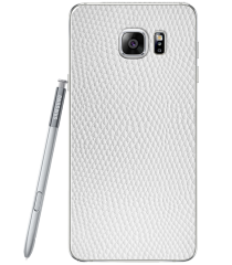 Кожаная наклейка Glueskin для Samsung Galaxy Note 5 - White Pearl