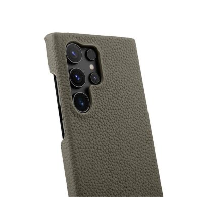 Кожаный чехол MELKCO Leather Case для Samsung Galaxy S24 Ultra (S928) - Grey