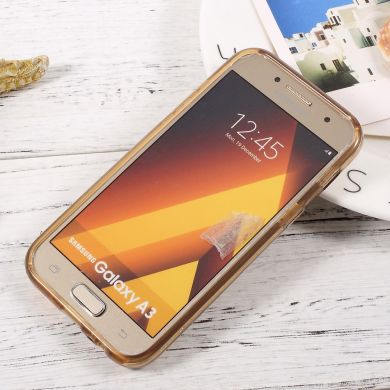 Силиконовый чехол UniCase Glitter Cover для Samsung Galaxy A3 (2017) - Gold