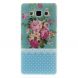 Силиконовая накладка Deexe Pretty Flowers для Samsung Galaxy A3 (A300) - Light Blue. Фото 1 из 5