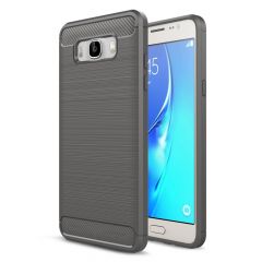 Силіконовий чохол UniCase Carbon для Samsung Galaxy J7 2016 (J710), серый