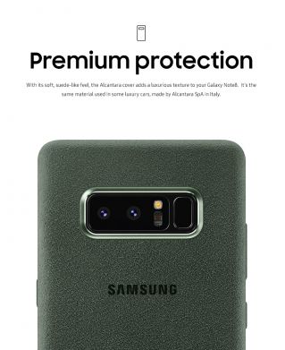Чехол Alcantara Cover для Samsung Galaxy Note 8 (N950) EF-XN950AKEGRU - Khaki