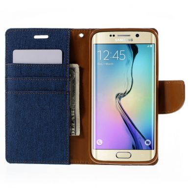 Чехол-книжка MERCURY Canvas Diary для Samsung Galaxy S6 edge (G925) - Blue