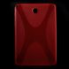 Силиконовая накладка Deexe X-Shaped для Samsung Galaxy Tab A 8.0 (T350/351) - Red. Фото 1 из 5