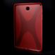 Силиконовая накладка Deexe X-Shaped для Samsung Galaxy Tab A 8.0 (T350/351) - Red. Фото 2 из 5