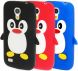 Силиконовая накладка Deexe Penguin Series для Samsung Galaxy S4 mini (i9190) - Red. Фото 7 из 7