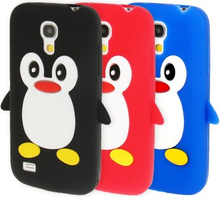 Силиконовая накладка Deexe Penguin Series для Samsung Galaxy S4 mini (i9190) - Magenta