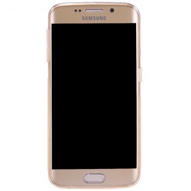 Силиконовая накладка NILLKIN 0.6mm Nature TPU для Samsung Galaxy S6 edge - Gold