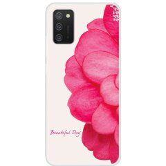 Силиконовый (TPU) чехол Deexe Life Style для Samsung Galaxy A02s (A025) - Rose Flower