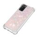 Силиконовый (TPU) чехол Deexe Liquid Glitter для Samsung Galaxy A02s (A025) - Pink. Фото 4 из 7