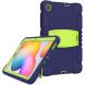 Защитный чехол Deexe Color Kickstand для Samsung Galaxy Tab S6 lite / S6 Lite (2022/2024) - Navy Blue / Lime. Фото 4 из 10