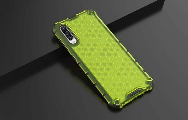 Защитный чехол Deexe Honeycomb Series для Samsung Galaxy A50 (A505) / A30s (A307) / A50s (A507) - Green