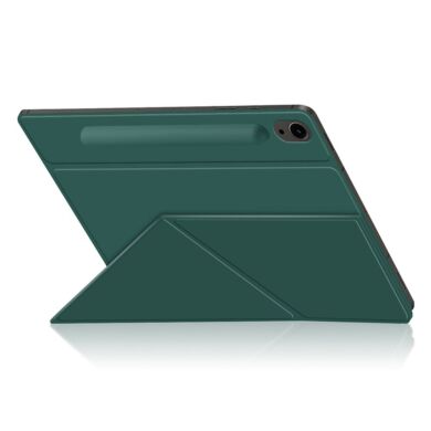 Защитный чехол Deexe Magnetic Case для Samsung Galaxy Tab S9 FE (X510) - Green