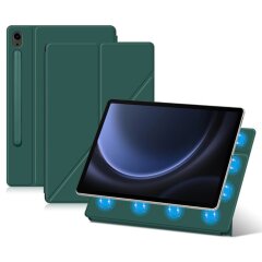 Захисний чохол Deexe Magnetic Case для Samsung Galaxy Tab S9 FE (X510) - Green