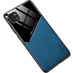 Защитный чехол Deexe Magnetic Leather Cover для Samsung Galaxy A22 5G (A226) - Blue