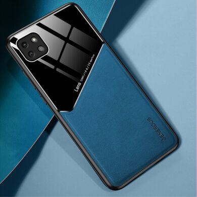 Защитный чехол Deexe Magnetic Leather Cover для Samsung Galaxy A22 5G (A226) - Blue