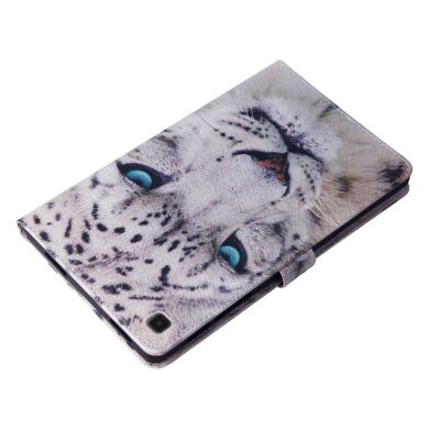 Защитный чехол Deexe Pattern Cover для Samsung Galaxy Tab A7 10.4 (2020) - White Leopard