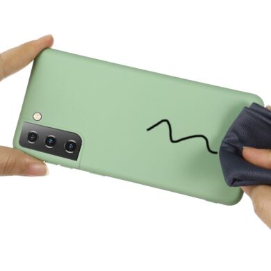 Защитный чехол Deexe Silicone Case для Samsung Galaxy S21 Plus - Green