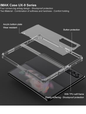 Защитный чехол IMAK UX-9 Series (FF) для Samsung Galaxy Fold 3 - Transparent